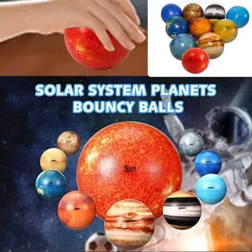 10 Pcs Bouncy Ball Planet Balls Anti-stress Funny Toys