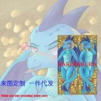 Dakimakura อะนิเมะ Princess Ember Furry พิมพ์สองด้านชีวิตขนาดปลอกหมอนร่างกาย