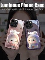 Nana Ko Electron】เรืองแสงไฟ LED หลากสีกระต่ายน่ารัก,เคสสำหรับหัวเหว่ยกระจกป้องกันมือถือ P40 P50 P60คู่30 40 50 Nova 8 9 10 Pro Plus