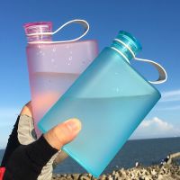 【CC】☬∈❉  380ml Plastic Childs Bottle  Outdoor Kettle Personality Wine Pot Cup with Handle Straight Drink