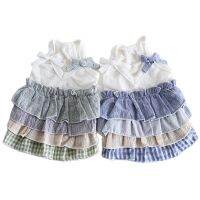 Dogs and Cats Dress Skirt Multi-Layer Design Pet Puppy Spring/Summer Clothes Outfit 2 Color Dresses