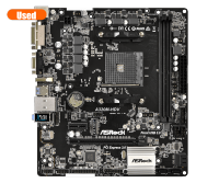 Used,ASROCK AMD A320 Chipset AM4 Interface A320M-HDV Desktop PC Motherboard Micro-ATX