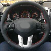 【YF】 Car-styling Leather Hand-stitched Car Steering Wheel Covers For Kia Sportage 3 SL 2011-2014 Ceed 2010 accessories