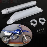 ✳✳ 2pcs White Motocross Fork Guards Protector for Kawasaki Honda Suzuki Yamaha EXC SX CRF DRZ KLX WRF YZF 125 250 300 426 450