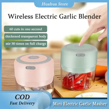New Hot 100/250ml USB Mini Wireless Electric Garlic Masher Press Mincer  Vegetable Chili Meat Grinder