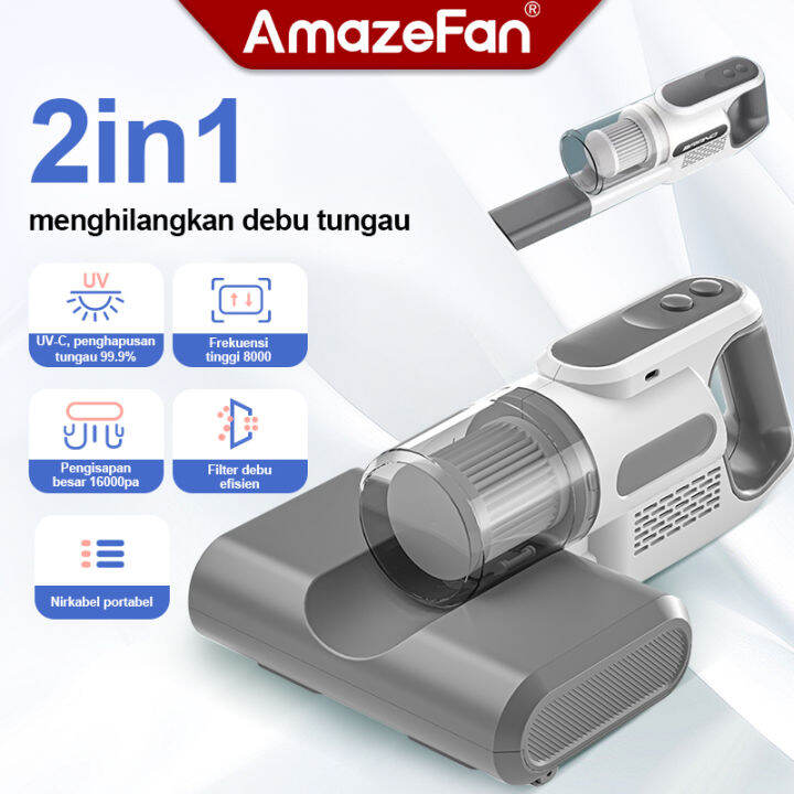 Amazefan 2in1 Dust Mite Vacuum Cleaner 16000Pa kable portable sterilization bed and sofa with UV