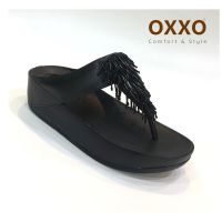 OXXO รองเท้าเพื่อสุขภาพ รองเท้าแตะคีบ สไตล์fitflop ประดับด้วยอะไหล่ FF2088 เล็กกว่าปกติ1ไซส์