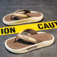 【CC】►  Brand Fashion Flip Flop Men Non-Slip Outdoor Beach Flops Flat Slippers 2023