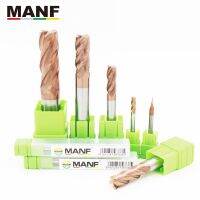 MANF HRC55 4Flute 6mm 8mm 12mm Hard Alloy Flat End Mill ความต้านทานการสึกหรอที่ดีเครื่องตัดเหล็กทังสเตนสําหรับการตัดเฉือนแม่พิมพ์