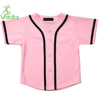 Wholesale Custom Sublimation Printing Polyester Short Sleeve Blank Baseball Jersey