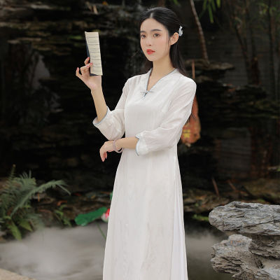 ชิง Shuzhai สไตล์จีนย้อนยุควรรณกรรมจีนชุดสตรีเอวบางเซนชาสูท2022