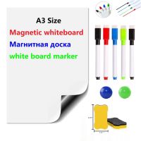 【YD】 Magnetic Whiteboard for Refrigerator To Do List Organizer Board Dry Eraser