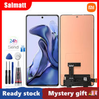 Salmatt AMOLED 120HZ ของแท้สำหรับ Xiaomi 11T Pro 2107113SG หน้าจอดิจิตอลสัมผัสหน้าจอ LCD สำหรับ Xiaomi 11T 21081111RG LCD