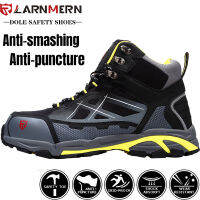 LARNMERN Mens Steel Toeรองเท้าเพื่อความปลอดภัยในการทำงานน้ำหนักเบาBreathable Anti-Smashing Anti-Puncture Anti-Staticป้องกันรองเท้า