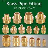 ✹ Brass Water Pipe Fittings 1/8 1/4 3/8 1/2 3/4 Thread Reducer Connection Adapte Copper Pneumatic Components Plumbing Accessories