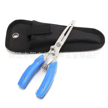 Multi-functional Luya Pliers Stainless Steel Fishing Pliers Fishing  Accessories Fish Mouth Pliers Hook with Rubber