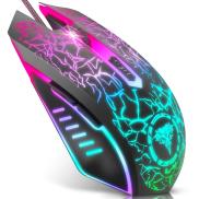 BENGOO Gaming Mouse Wired, USB Optical Computer Mice with RGB Backlit