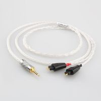 2.5mm 4.4mm XLR 3.5mm 8 Core Silver Plated OCC Earphone Cable For FOSTEX TH900 MKII MK2 TH-909 TR-X00 TH-600