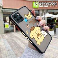 เคส Chenyyka สำหรับ Infinix Smart 6 HD Smart 6 Plus เคสการ์ตูนน่ารัก Pom Pom Purin กันกระแทกแบบบางเคสโทรศัพท์แบบแข็งรูปแบบดีไซน์ใหม่คลุมทั้งหมดปลอกซิลิโคนป้องกันเลนส์กล้อง