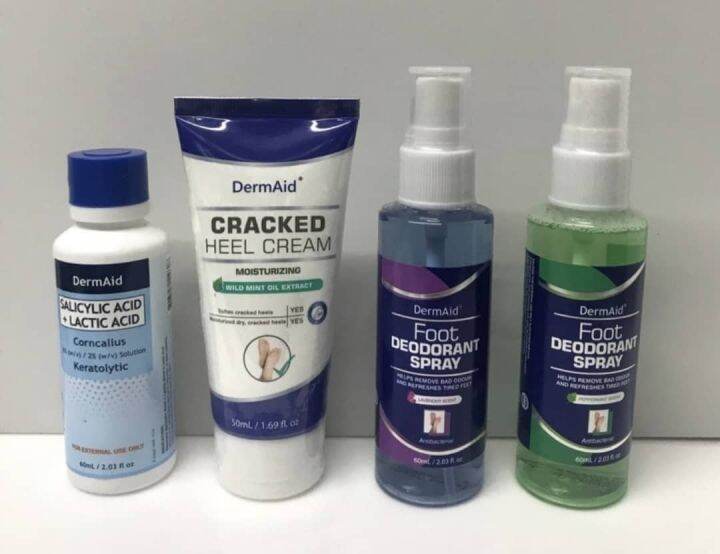 DERMAID FOOT CARE (cracked heel cream / corn & callous remover / foot
