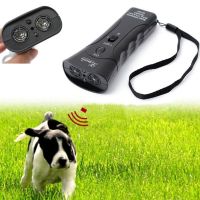 R1A9M Transmitter Ultrasonic Dual Flashlight Animal Attacks Ultrasonic Dog Chaser Repeller Stop Aggressive