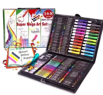 MEGA ART COLORING SET FOR KIDS, 168 PCS. EDUCATIONAL ART SET