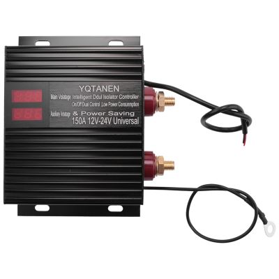 150 Amp Dual Battery Smart Isolator Universal 12V/24V Voltage Sensitive Relay for ATV, UTV, RV, Truck
