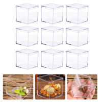 HAOYUNLA 9pcs Mini Square Candy Box Box ตัวอย่างกล่องเก็บข้อมูลมัลติฟังก์ชั่น