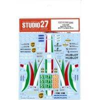 สติกเกอร์27ชิ้นสำหรับสตูดิโอสติกเกอร์1/24 458แบบ Italia AF Corse Lemans ชุดโมเดลรถยนต์ขนาด DC1062 2014ของขวัญประเภทนักฮอยส์สำหรับมืออาชีพ