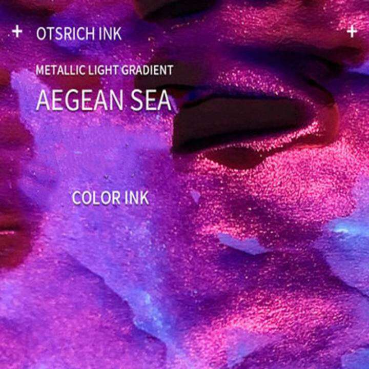 18ml Gradual Sheen Color Fountain Pen Ink Bottle NonCarbon for