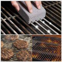 Holiday Discounts Q Grill Cleaning Brush Brick Block Barbecue Cleaning Stone Pumice Brick For Barbecue Rack Outdoor Kitchen Q Tools