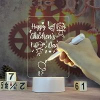 YESPERY Note Board Creative LED Night Light USB Message Board Holiday Light With Pen Gift For Children Girlfriend Decoration Night Lamp