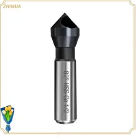 ZHIMUA สีดำสีดำ 3/8 "ก้านกลม Countersink สว่าน เหล็กความเร็วสูง เงินสีเงิน โคบอลต์เหล็กความเร็วสูงที่มีเครื่องมือลบมุม แบบพกพาได้ ก้านกลม3/8" Chamfering เจาะจุด facer คนงานงานประดิษฐ์