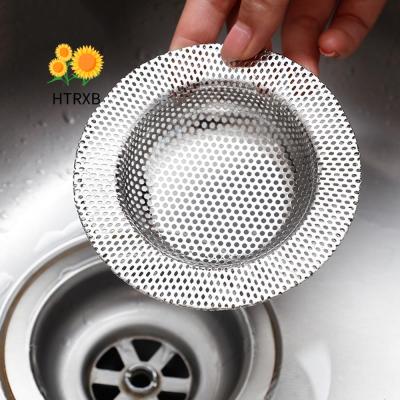 ที่กรองสเตนเลสป้องกันการบล็อกของ HTRXB อุปกรณ์ระบายน้ำอ่างล้างจานตะแกรงอ่างเครื่องมือทำครัวในห้องน้ำ