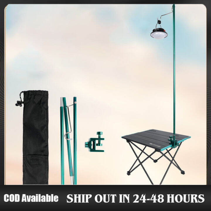 Outdoor Aluminum Alloy Camping Light Stand Camping Portable Folding Light Light Hanging Small