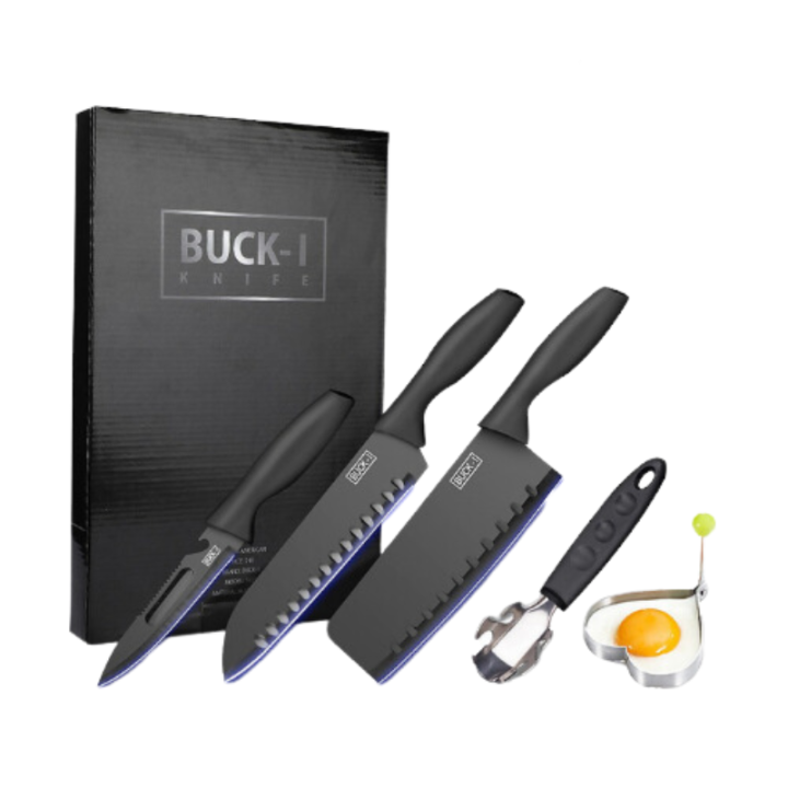 3KM Merch Buck Knives 5pcs Stainless Steel Knife Set Lazada PH