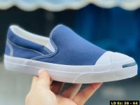 รองเท้าผ้าใบ เก๋ๆ  Converse Jack Purcell Slip-On “Wash Out” สีกรม อภิมหาแรร์ไอเทมที่คุณมีสิทธิครอบครองกับราคาที่ถูกสุดๆ