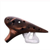 12หลุม Professional Ocarina Porcelain ขั้นสูงรมควันสีม่วง Clay เซรามิค Ocarina ขลุ่ยเริ่มต้นของขวัญ Alto AC Treble SC SG SF