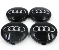 4Pcs สติกเกอร์รถล้อ Hub Cap ศูนย์ Caps 60มม.สำหรับ Audi A3 A4 A5 A6 A7 A8 S3 S4 S5 S6 S7 Sline รถ-จัดแต่งทรงผมสัญลักษณ์ Cap Emblem Badge ล้อฝาครอบ