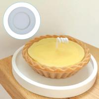 3D Egg Tart Candle Silicone Mold Birthday Scented Dessert Making Soap Plaster Resin Fondant Cake Mousse Party Gift Baking Tools