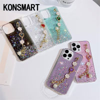 KONSMART เคสพร้อมส่ง Realme C51 C53เพชรแบบหรู NFC เคสโทรศัพท์ REALMEC53มีเลื่อมแวววาวสว่างแวววาวฝาครอบแบบนิ่ม