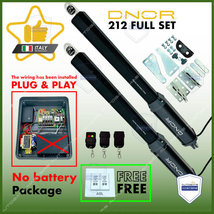 DNOR 212 2CH 433MHZ SWING AND FOLDING HEAVYDUTY DREAM ARM ( FULL SET