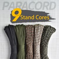 5 Colours 31M 550 Paracord Parachute Cord Lanyard Dia.4mm 9 Strand Cores Parachute Rope Clothesline Outdoor Camping Climbing Supplies