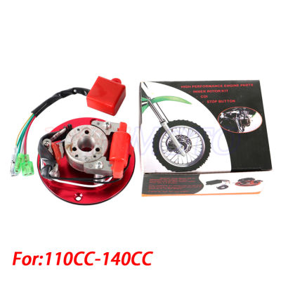 125cc 140cc Off-Road รถจักรยานยนต์แนวนอนเครื่องยนต์ Refit Magneto Performance Generator โรเตอร์ Stator Dirt Pit Monkey Bike