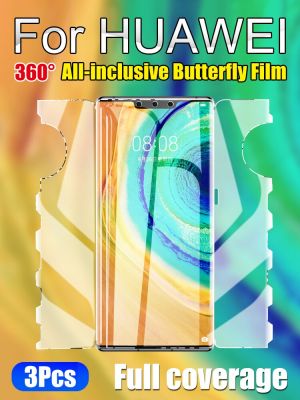 Mate50Pro Butterfly Hydrogel Film For Huawei P50 P30 P40Pro Screen Protector Mate 20 30 40 Pro 50RS Soft Front Back Honor50Pro Drills Drivers