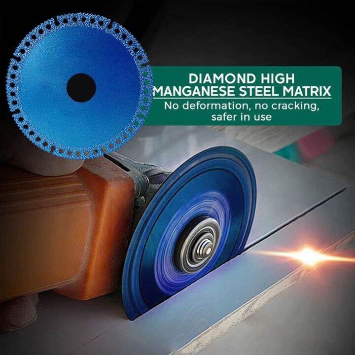 【BEUMK】 4In Brazed Diamond Saw Blade For Steel Metal Stone Iron Rebar