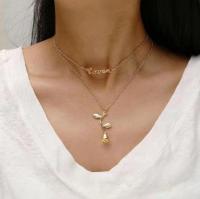 [COD] European and Cross-border Jewelry Oufan Fashion Personality Alloy Pendant Clavicle
