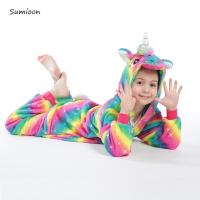 ชุดสูท Kigurumi สำหรับเด็กชุดนอนยูนิคอร์นอนิเมะแพนด้าชุดคอสเพลย์ผู้หญิง Licorne Onesie ชุดเอี๊ยมเด็กทารกชุดนอนยูนิคอร์น