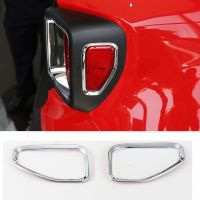 ‘；【。 NHAUTP 1 Pair ABS Car Decoration Sticker Chrome Rear Tail Light Trim Frame For Jeep Renegade 2016+