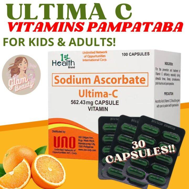 Vitamins pampataba for kids and adults Legit UNO Ultima C 30 capsules